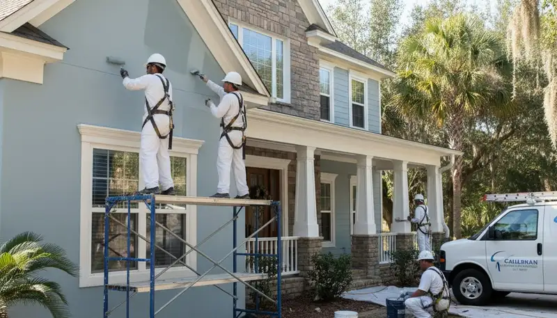 Painting contractors in Jacksonville, FL delivering professional interior and exterior house painting services