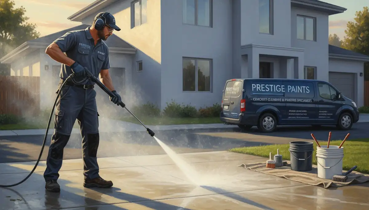 Concrete pressure cleaning service in Jacksonville, FL for driveways, patios, and walkways