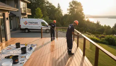 Jacksonville, FL deck painting by Jacksonville Paint Pros for durable outdoor wood protection