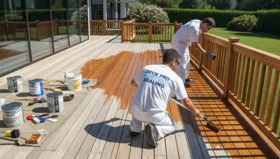 Professional deck sealing service in Jacksonville, FL for wood protection against weather and sun