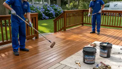 Professional deck staining service in Jacksonville, FL for long-lasting wood protection
