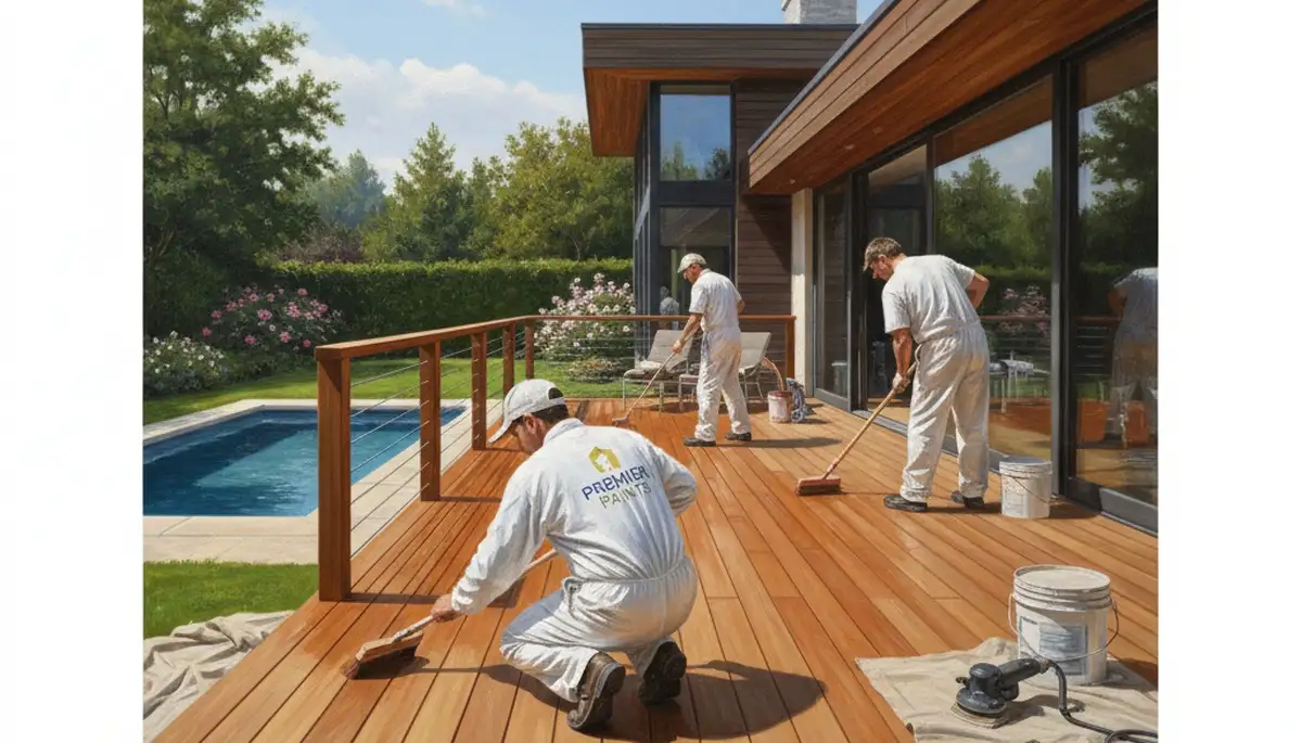 Deck staining service in Jacksonville, FL for durable weather protection and rich wood finish
