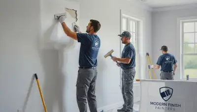 Jacksonville, FL drywall repair by painters fixing cracks and water damage for a smooth paint-ready finish