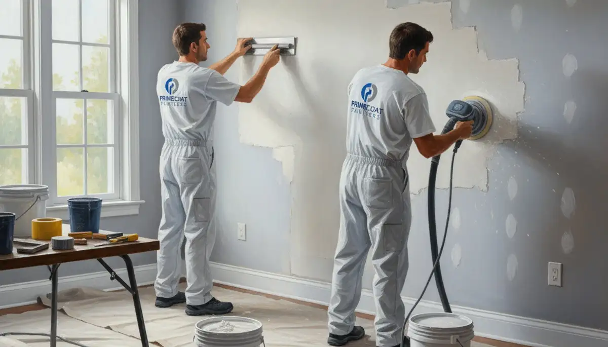 Jacksonville, FL drywall repair for cracks, holes, and water damage on a smooth wall