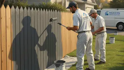 Fence painting in Jacksonville, FL by Jacksonville Paint Pros for wood protection and curb appeal