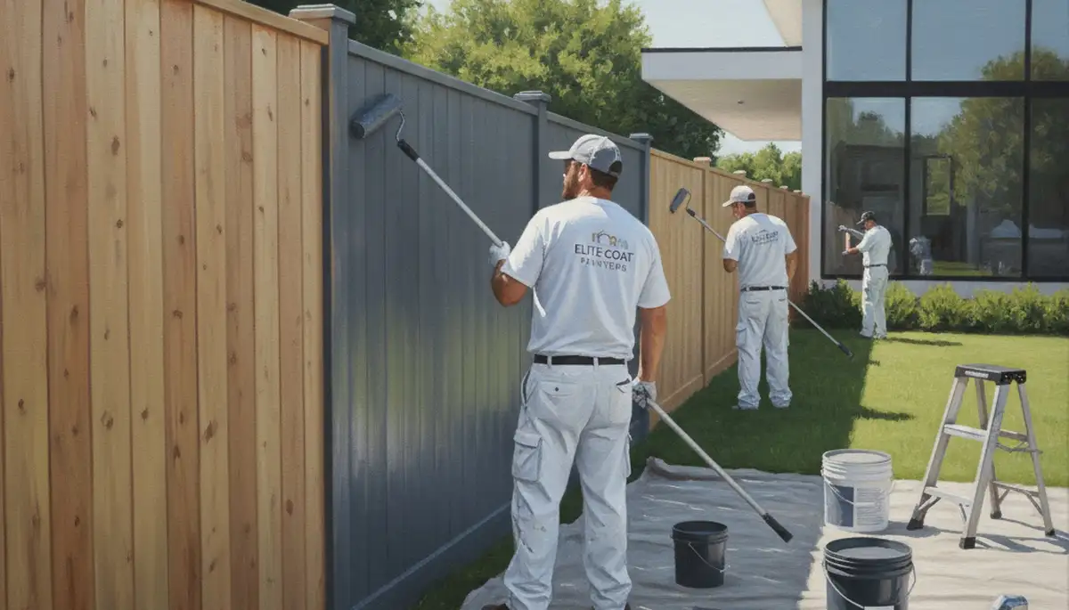 Fence painting service in Jacksonville, FL protecting wood from coastal humidity and sun