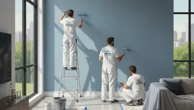 Interior house painting in Jacksonville, FL with durable, humidity-resistant wall finishes